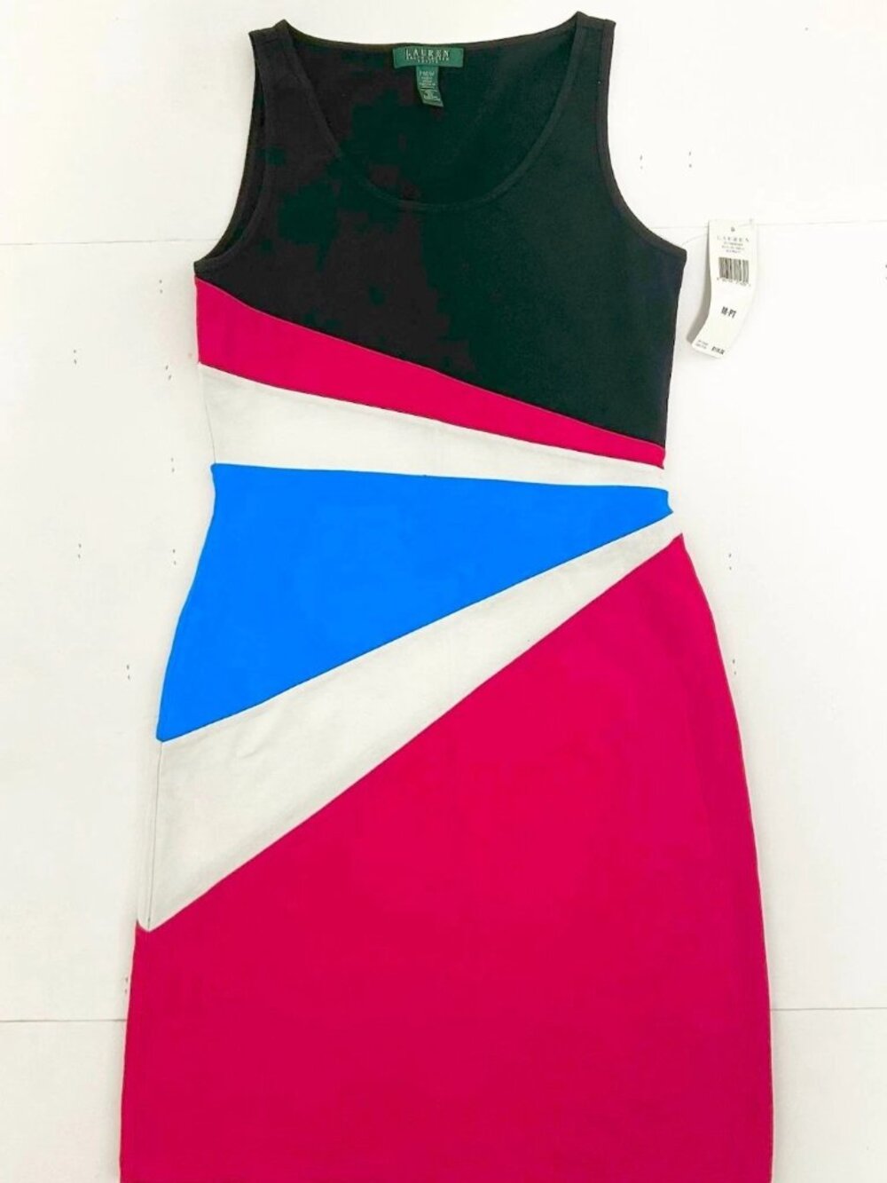 Lauren Ralph Lauren Colorblock Sheath Dress | Size PM | NWT